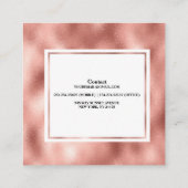 プロフェッショナル水彩さくらんぼ スクエア名刺 (裏面)