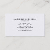 プロフェッショナル水彩パープルラベンダーレッドスプラッシュ 名刺 (裏面)