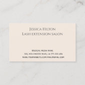 プロフェッショナル水色ネオミント金ゴールドスクリプトブシン 名刺 (裏面)