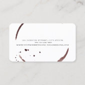 プロフェッショナル水色ワインステインワイングラス 名刺 (裏面)