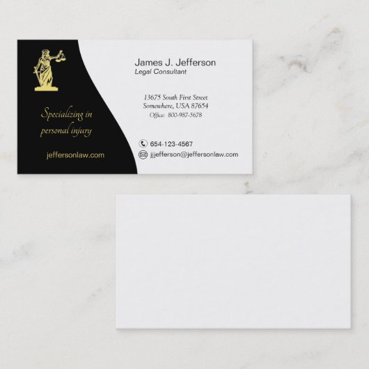 プロフェッショナル法務コンサルタント名刺 名刺 (正面/裏面)