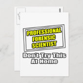 プロフェッショナル法医学者…冗談 ポストカード (正面/裏面)