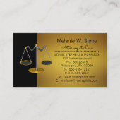 プロフェッショナル法法はかりで測弁護士 名刺 (正面)
