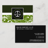 プロフェッショナル法:ダマスク正義はかりで測 名刺 (正面/裏面)