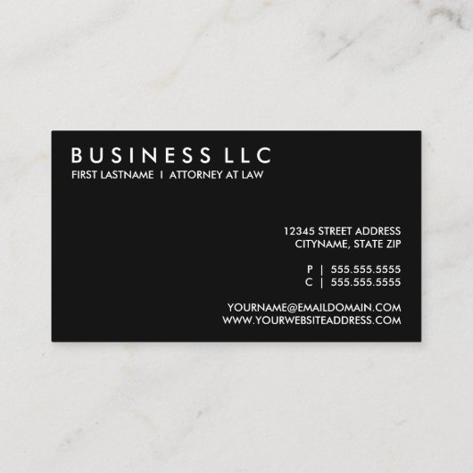 プロフェッショナル法:ダマスク正義はかりで測 名刺 (裏面)