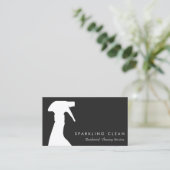 プロフェッショナル洗浄サービススプレーボトル 名刺 (スタンド正面)