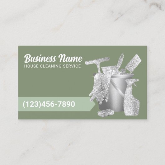 プロフェッショナル洗浄メイドサービスSage Green 名刺 (正面)