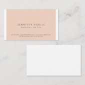 プロフェッショナル洗練されたカラーシンプルプレーン 名刺 (正面/裏面)