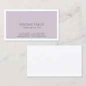 プロフェッショナル洗練されたプレーンモダンデザイン 名刺 (正面/裏面)