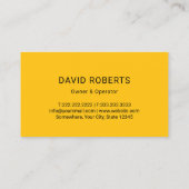 プロフェッショナル浄化及び揚水サービス 名刺 (裏面)