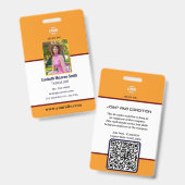 プロフェッショナル海軍セキュリティバッジ：写真&会社 バッジ (正面＆裏面)