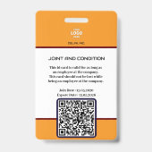 プロフェッショナル海軍セキュリティバッジ：写真&会社 バッジ (裏面)