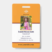 プロフェッショナル海軍セキュリティバッジ：写真&会社 バッジ (正面)