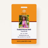 プロフェッショナル海軍セキュリティバッジ：写真&会社 バッジ (正面)