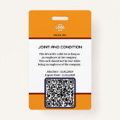 プロフェッショナル海軍セキュリティバッジ：写真&会社 バッジ (裏面)