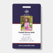 プロフェッショナル海軍セキュリティバッジ：写真&会社 バッジ (Front)