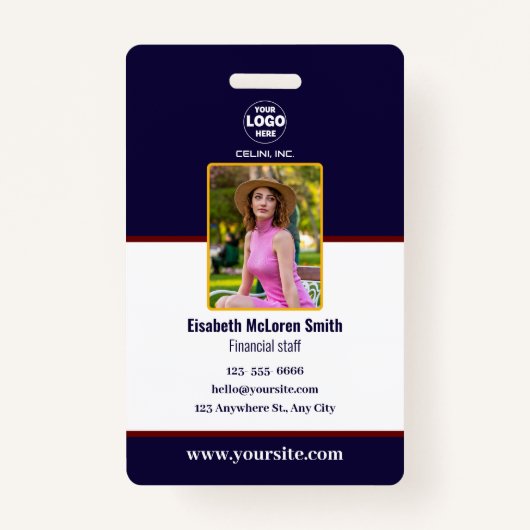 プロフェッショナル海軍セキュリティバッジ:写真&会社 バッジ (正面)