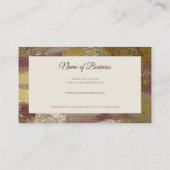 プロフェッショナル深いバラフェイク及び金箔付き金箔 名刺 (裏面)