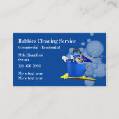 プロフェッショナル清掃および清掃サービス 名刺 (正面)