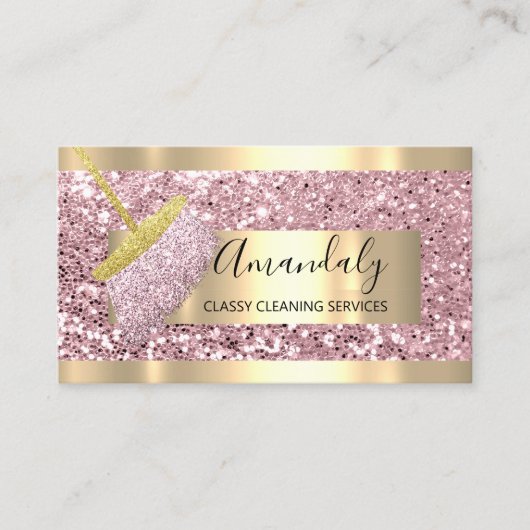 プロフェッショナル清掃サービスのメイドハ保ウス 名刺 (正面)