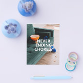 プロフェッショナル清掃サービスチラシのパンフレット チラシ (シングル)