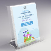 プロフェッショナル清掃サービスプロモーションマーケティング チラシ