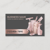 プロフェッショナル清掃サービスモダンバラ金ゴールド 名刺 (正面)