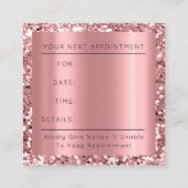 プロフェッショナル清掃サービスレジデンスバラ金ゴールド 予約カード (裏面)