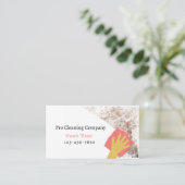 プロフェッショナル清掃サービス名刺 名刺 (スタンド正面)