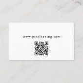 プロフェッショナル清掃サービス名刺 名刺 (裏面)