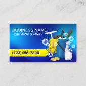 プロフェッショナル清掃サーモダンビスNavy Blue 名刺 (正面)