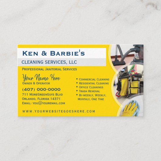 プロフェッショナル清掃室 名刺 (正面)