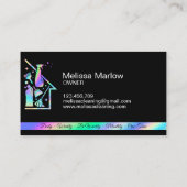 プロフェッショナル清掃家メイド清掃員サービス 名刺 (裏面)