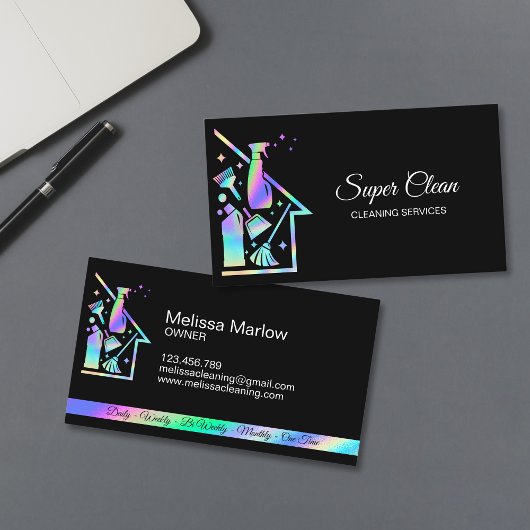 プロフェッショナル清掃家メイド清掃員サービス 名刺