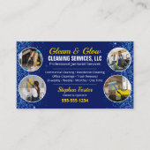 プロフェッショナル清掃清掃清掃メイド 名刺 (正面)