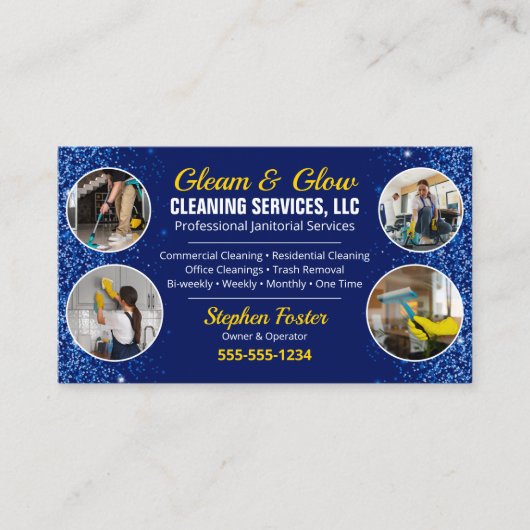 プロフェッショナル清掃清掃清掃メイド 名刺 (正面)
