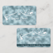 プロフェッショナル清掃用住宅サービス名刺 名刺 (正面/裏面)