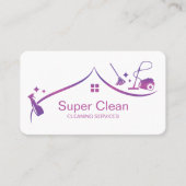 プロフェッショナル清掃用住宅サービス名刺 名刺 (正面)