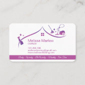 プロフェッショナル清掃用住宅サービス名刺 名刺 (裏面)