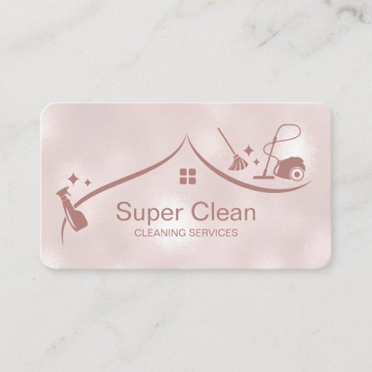 プロフェッショナル清掃用住宅サービス名刺 名刺 (正面)