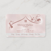 プロフェッショナル清掃用住宅サービス名刺 名刺 (裏面)