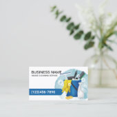 プロフェッショナル清掃用品メイドハウスキーピング 名刺 (スタンド正面)