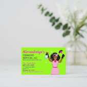 プロフェッショナル清掃/清掃作業サービス 名刺 (スタンド正面)