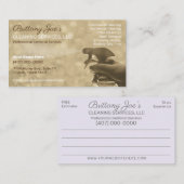 プロフェッショナル清掃/清掃作業サービス 名刺 (正面/裏面)