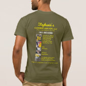 プロフェッショナル清掃/清掃作業サービス Tシャツ (裏面)