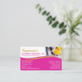 プロフェッショナル清掃/清掃室 名刺 (スタンド正面)