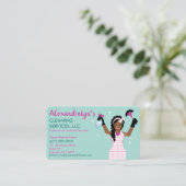 プロフェッショナル清掃/清掃室 名刺 (スタンド正面)