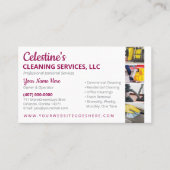 プロフェッショナル清掃/清掃室 名刺 (正面)