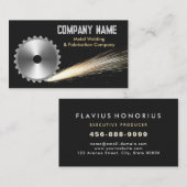 プロフェッショナル溶接加工回転円 名刺 (正面/裏面)