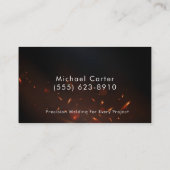 プロフェッショナル溶接受託業者名刺 名刺 (裏面)